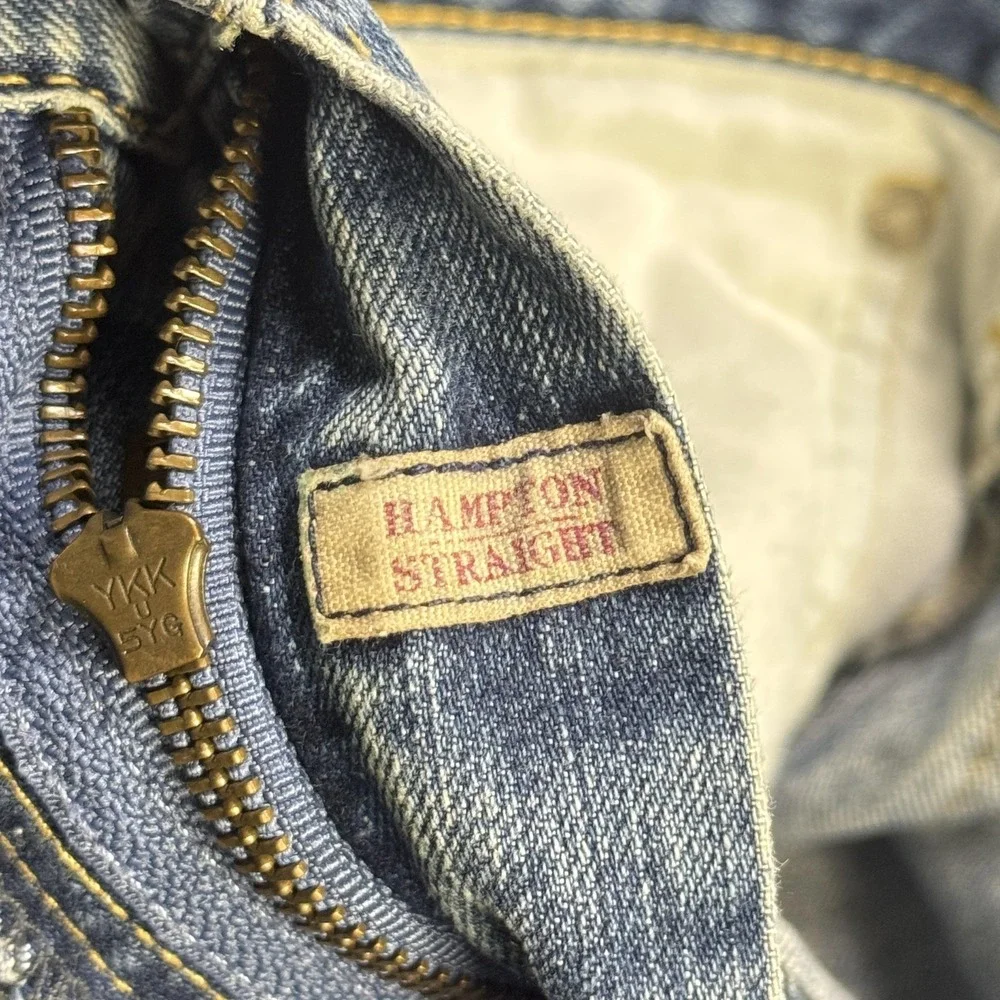 Polo Ralph Lauren Jeans Mens 38x30‎ Hampton Straight Blue Light Wash Denim
